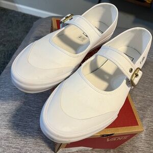 White Mary Jane Vans